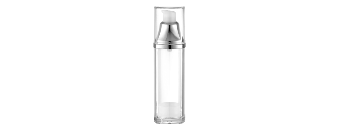 Acrylic square Airless Bottle 40ml - KBA-40 Violet Blossom packaging